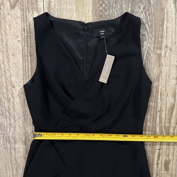 J Crew Dress 4 NWT Black Sleeveless Lined Sheath - Picture 4 of 5